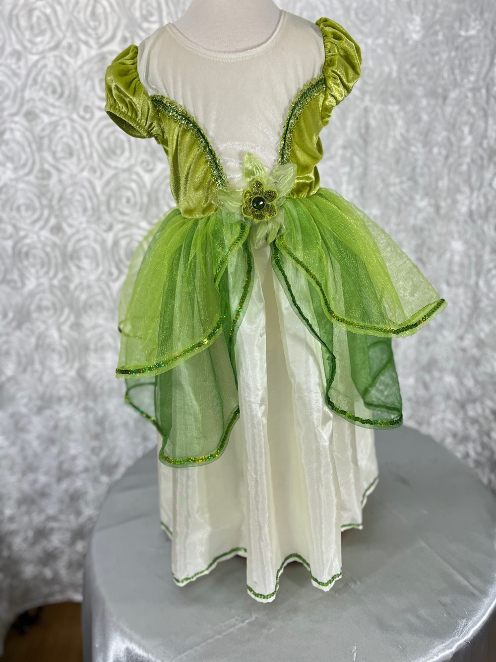 Green Fairy Princess Costume Dress for Kids
